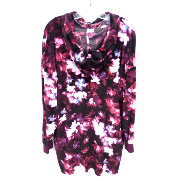 Simply Vera Wang Soft Fleece Hooded Long Sleeve Night Shirt Size L - Picture 7 of 7